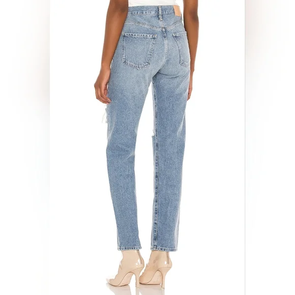 COH Citizens Of Humanity Emery Long Mid Rise Relaxed Straight Jeans Size 23 - Picture 4 of 16